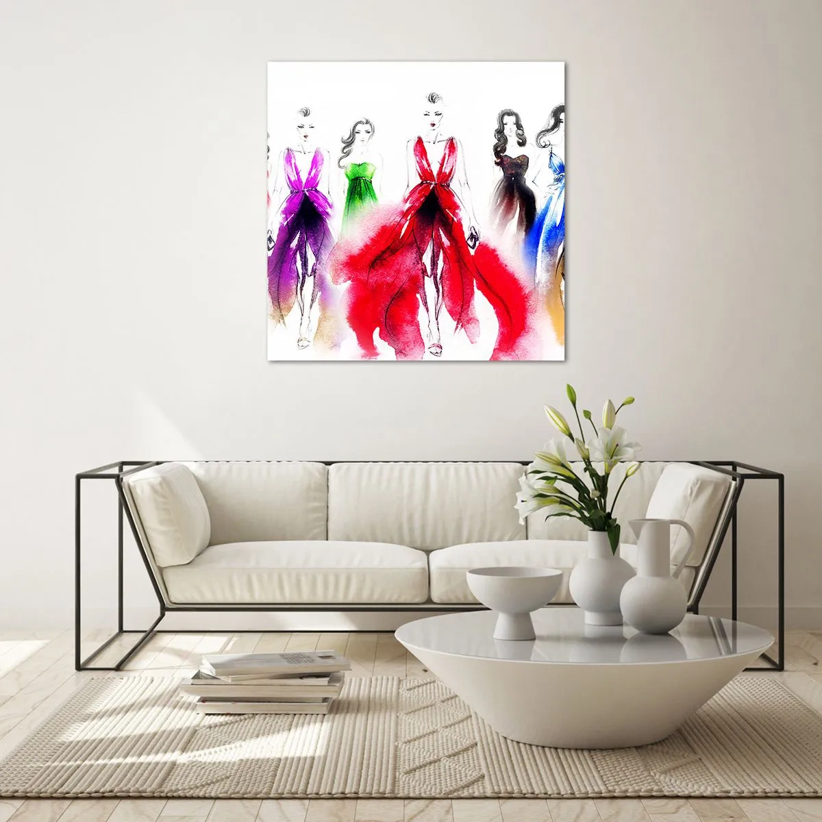 Cuadro sobre vidrio - Impresiones sobre Vidrio - Momento elegante - 30x30 cm