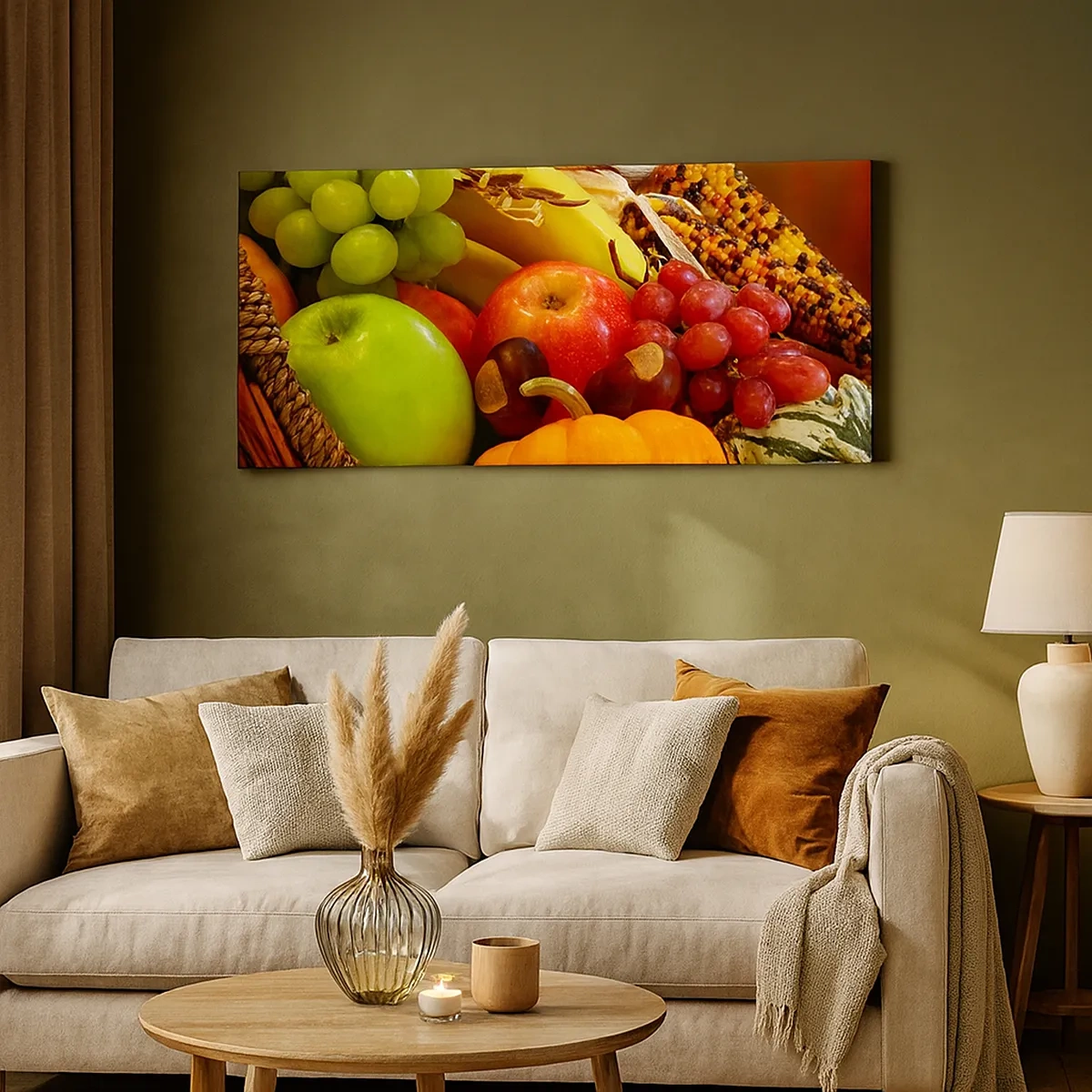 Cuadro sobre lienzo - Impresión de Imagen - Cesta de la cosecha - 30x30 cm