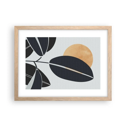 Póster en marco roble claro - Un día de verano caluroso - 40x30 cm