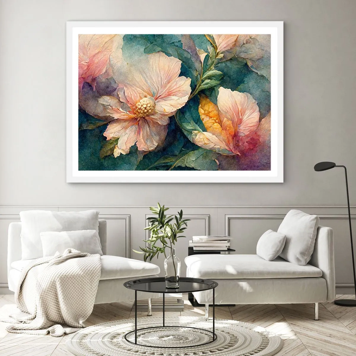 Póster en marco blanco - La sutileza misma - 91x61 cm