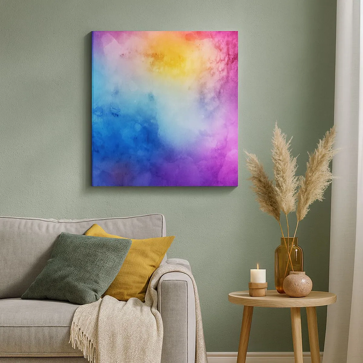 Cuadro sobre lienzo - Impresión de Imagen - Casi en el séptimo cielo - 30x30 cm