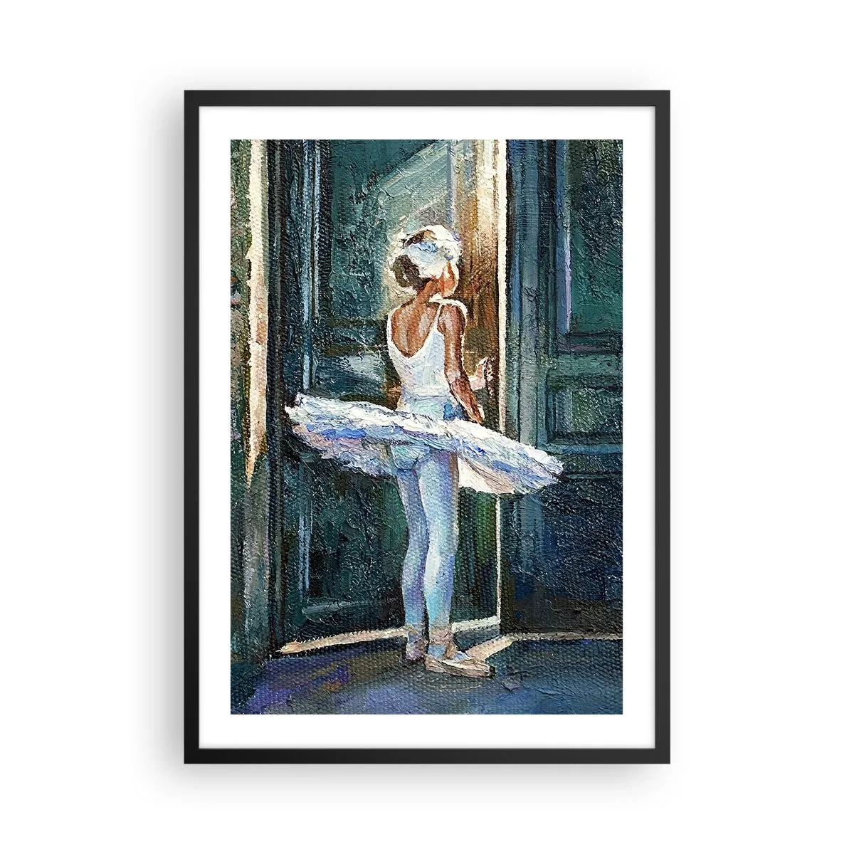 Póster en marco negro - Antes del espectáculo - 50x70 cm