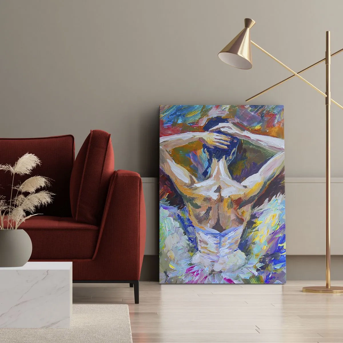 Cuadro sobre lienzo - Impresión de Imagen - Podría ser cualquier cosa - 55x100 cm