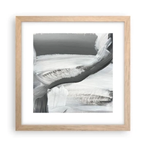 Póster en marco roble claro - Con movimientos decididos - 30x30 cm