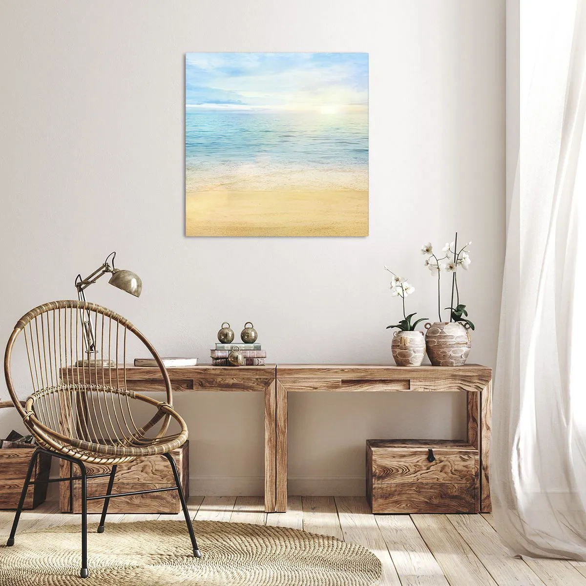 Cuadro sobre lienzo - Impresión de Imagen - Gran cielo azul - 30x30 cm
