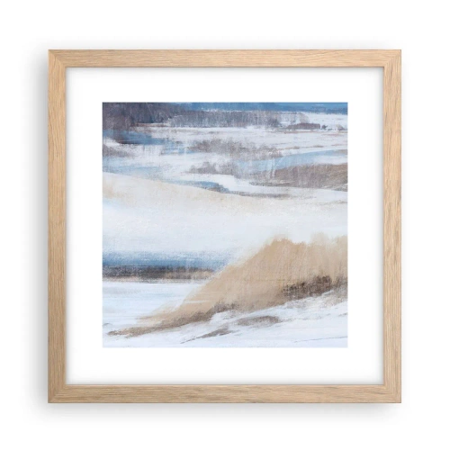 Póster en marco roble claro - Composición invernal - 30x30 cm