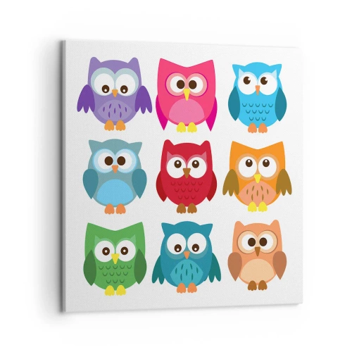 Cuadro sobre lienzo - Impresión de Imagen - Es divertido ser diferente - 50x50 cm