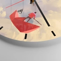 Esfera sin numeración, con rayas