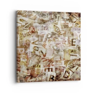 Cuadro sobre lienzo - Impresión de Imagen - Unificando el lenguaje - 40x40 cm