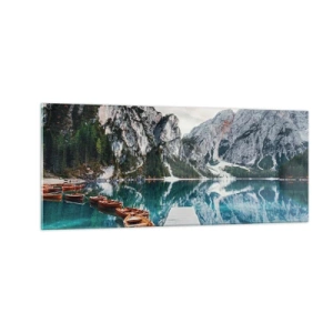 Cuadro sobre vidrio - Impresiones sobre Vidrio - Te mostraremos la fuente de la belleza - 100x40 cm