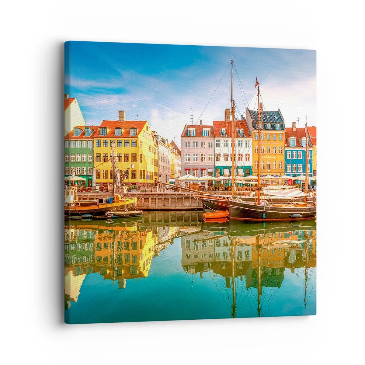 Cuadro sobre lienzo - Impresión de Imagen - Sobre el agua tan suave como un espejo - 30x30 cm