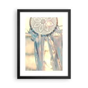 Póster en marco negro - Tótem sagrado - 30x40 cm