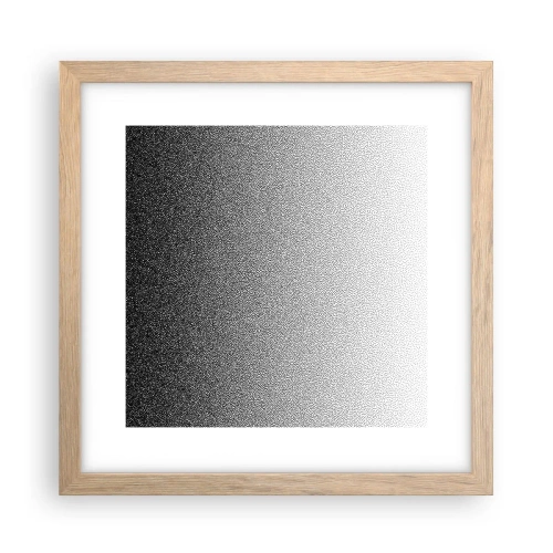 Póster en marco roble claro - Hacia la luz - 30x30 cm