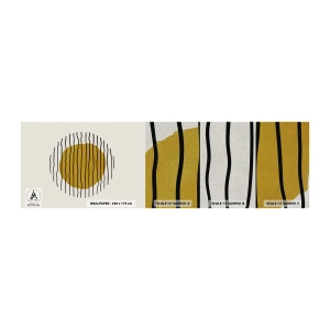 Muestra de fotomural Premium Sand - Abstracción cálida - Abstracción, Pedazo, Minimalismo - 100x30 cm