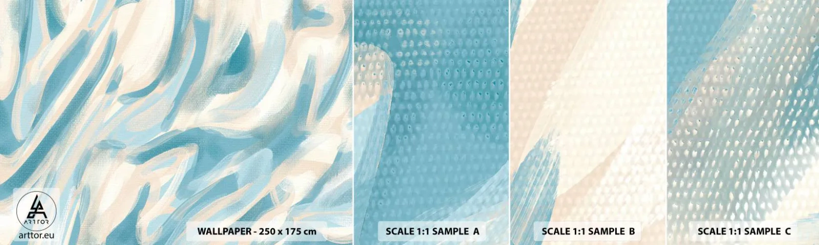 Muestra De Fotomural Standard Eco - Brisas primaverales - Pedazo, Brillante, Pastel - 100x30 cm