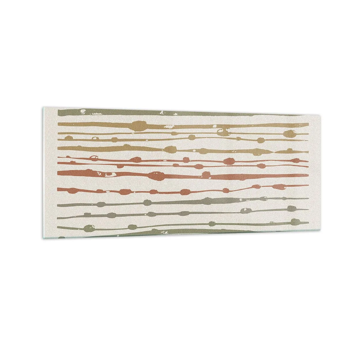 Cuadro sobre vidrio - Impresiones sobre Vidrio - Composición de notas musicales - 100x40 cm