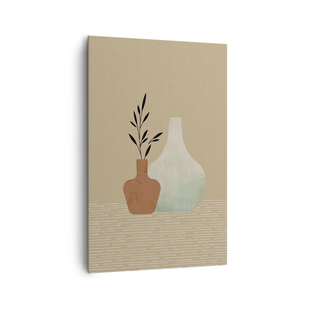 Cuadro sobre lienzo - Impresión de Imagen - Jarrón y su idea - 80x120 cm