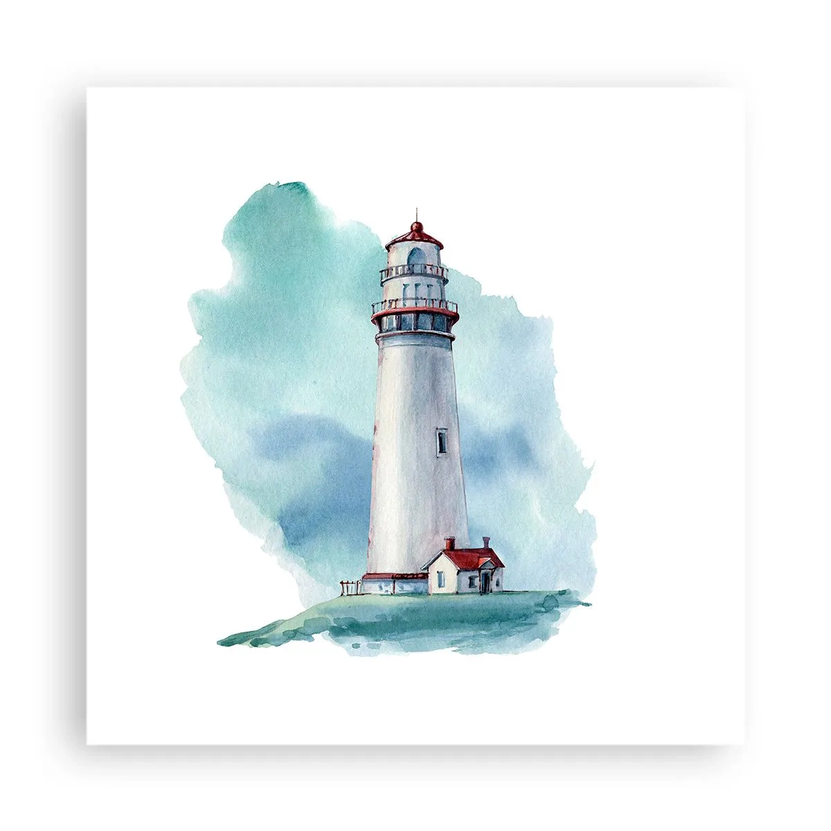 Póster - Gentil hermana del azul - 40x40 cm