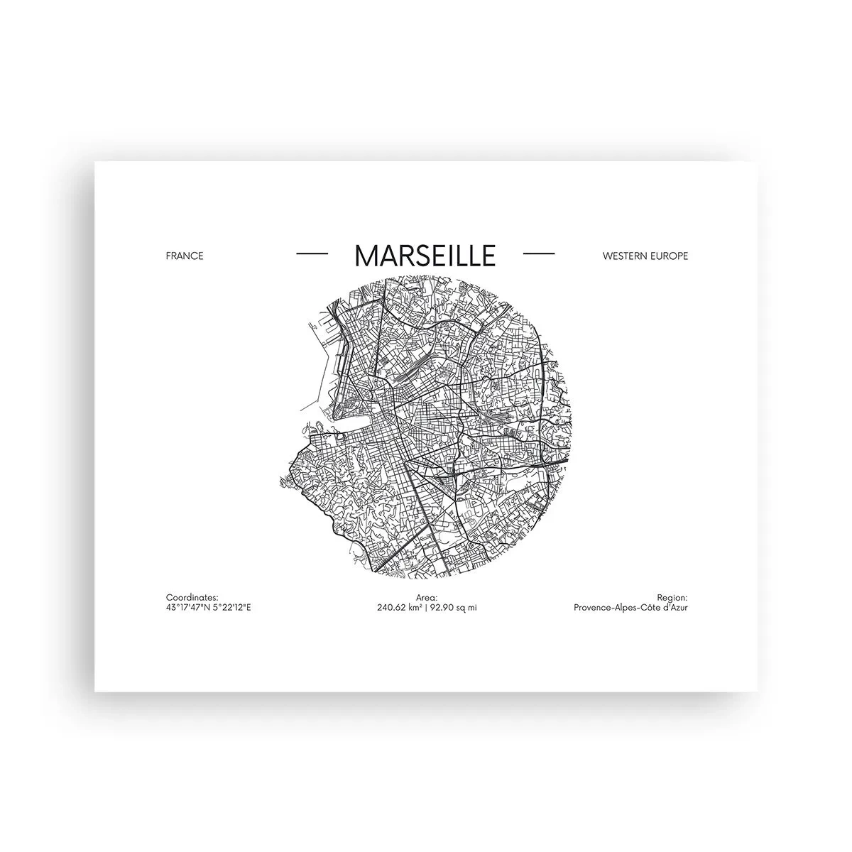 Póster - Anatomía de Marsella - 50x40 cm