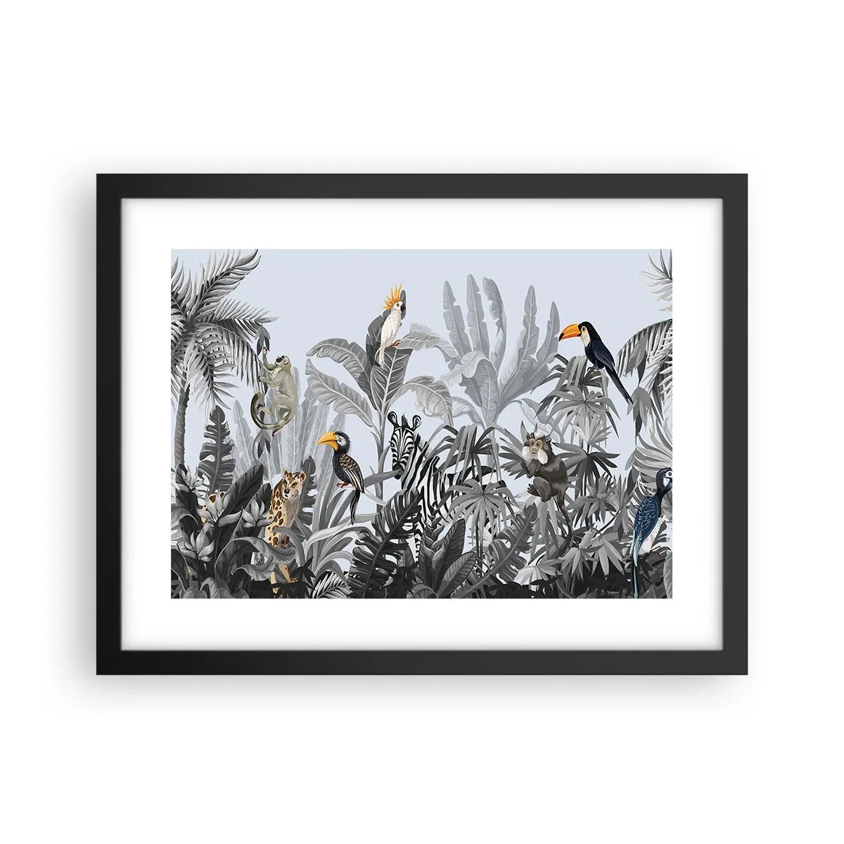 Póster en marco negro - Un cuento de hadas africano - 40x30 cm