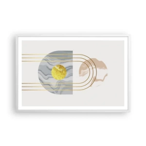 Póster en marco blanco - Brillo y resplandor - 91x61 cm