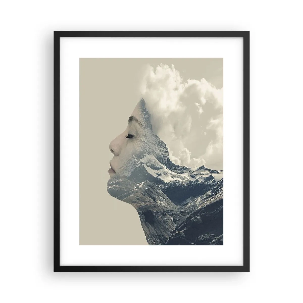 Póster en marco negro - La belleza de los elementos - 40x50 cm