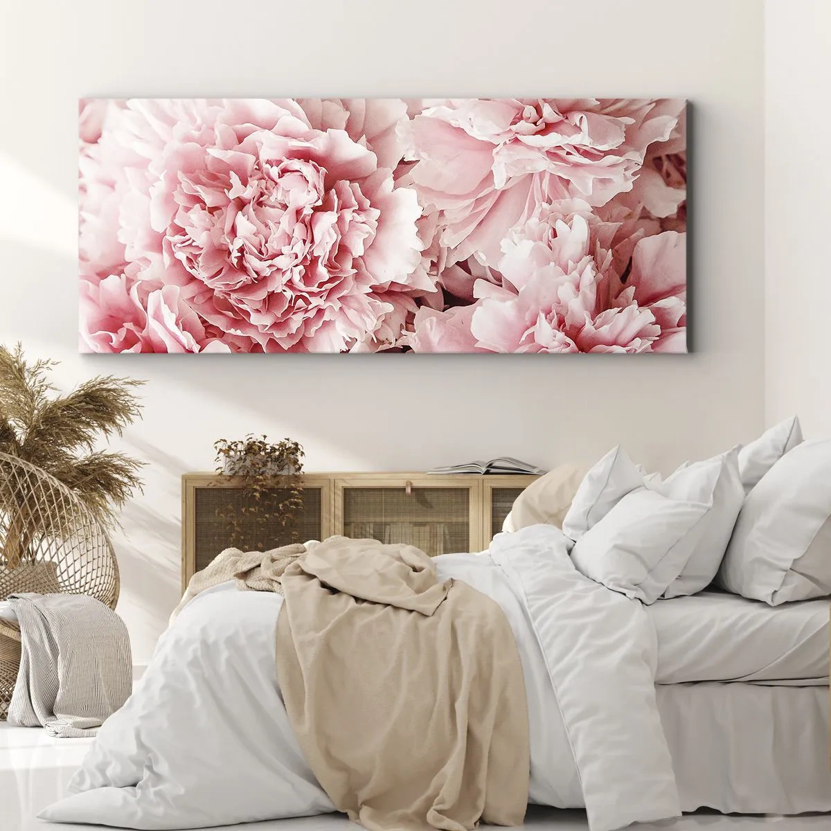 Cuadro sobre lienzo - Impresión de Imagen - Sueño rosa - 100x40 cm