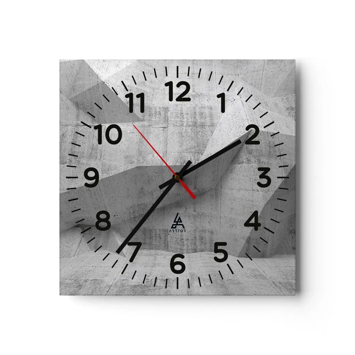 Reloj de pared - Reloj de vidrio - Un verdadero desafío - 30x30 cm