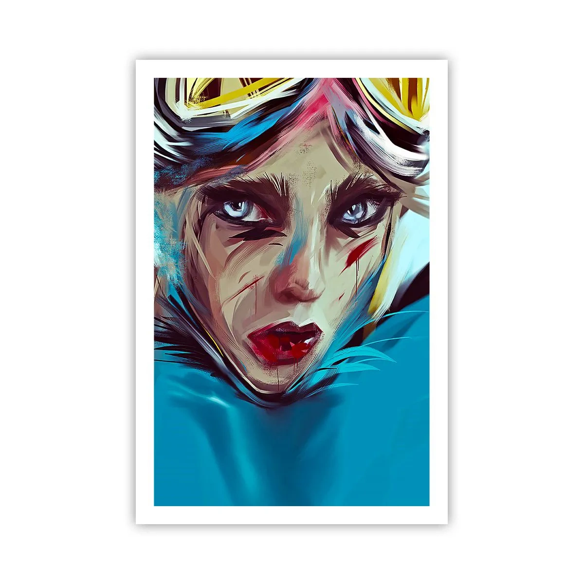 Póster - Guerrera colorida - 61x91 cm