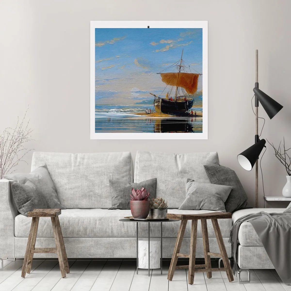 Póster - Agua, tierra, aire - 60x60 cm