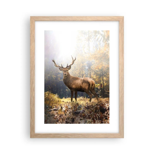 Póster en marco roble claro - Con toda la majestuosidad - 30x40 cm