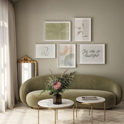 Beautiful green olive - Inspiración para el salón