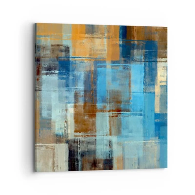 Cuadro sobre lienzo - Impresión de Imagen - A través del velo azul - 70x70 cm