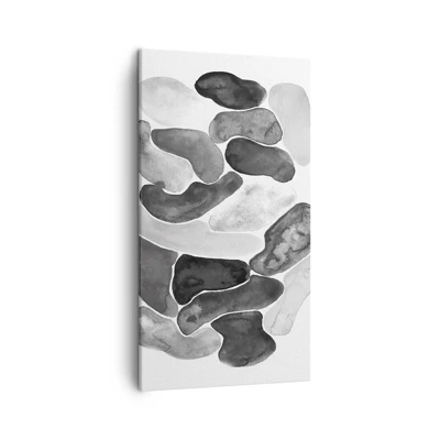 Cuadro sobre lienzo - Impresión de Imagen - Abstracción pétrea - 45x80 cm