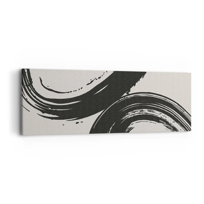 Cuadro sobre lienzo - Impresión de Imagen - Barrido y circular - 90x30 cm