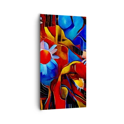 Cuadro sobre lienzo - Impresión de Imagen - Colores de la vida - 65x120 cm