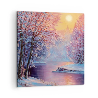 Cuadro sobre lienzo - Impresión de Imagen - Colores del invierno - 50x50 cm