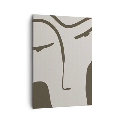 Cuadro sobre lienzo - Impresión de Imagen - Como salido de un cuadro de Modigliani - 50x70 cm