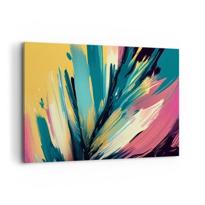 Cuadro sobre lienzo - Impresión de Imagen - Composición - una explosión de alegría - 120x80 cm