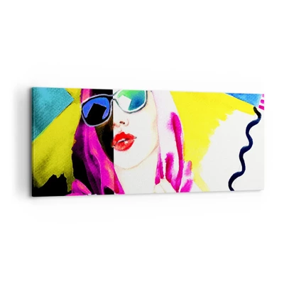 Cuadro sobre lienzo - Impresión de Imagen - Contrastes - 120x50 cm