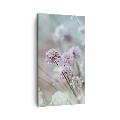 Cuadro sobre lienzo - Impresión de Imagen - Dulces filigranas de hierbas - 45x80 cm