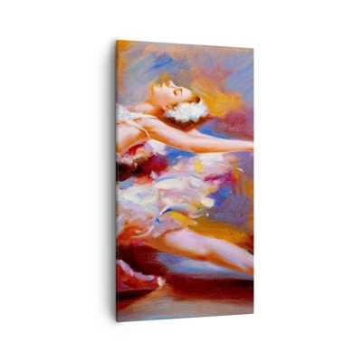 Cuadro sobre lienzo - Impresión de Imagen - El lago de los cisnes - 55x100 cm