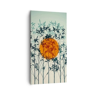 Cuadro sobre lienzo - Impresión de Imagen - El sol de Japón - 55x100 cm