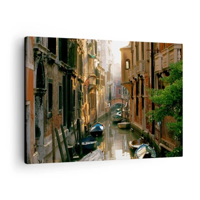 Cuadro sobre lienzo - Impresión de Imagen - En un callejón veneciano - 70x50 cm