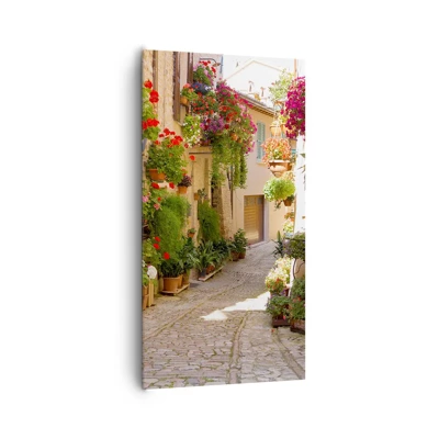 Cuadro sobre lienzo - Impresión de Imagen - En un torrente de flores - 65x120 cm