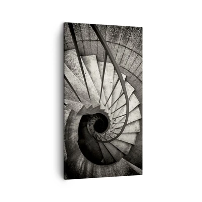 Cuadro sobre lienzo - Impresión de Imagen - Escaleras arriba, escaleras abajo - 45x80 cm