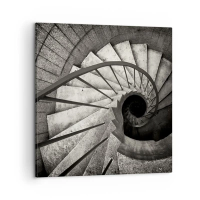 Cuadro sobre lienzo - Impresión de Imagen - Escaleras arriba, escaleras abajo - 50x50 cm