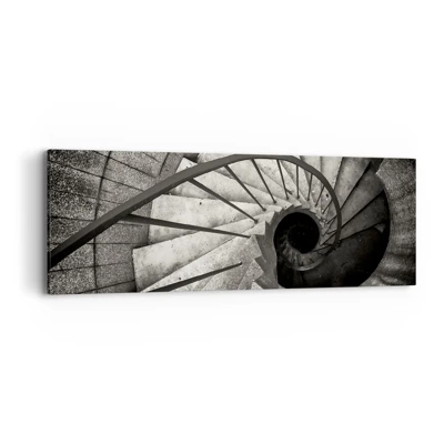 Cuadro sobre lienzo - Impresión de Imagen - Escaleras arriba, escaleras abajo - 90x30 cm