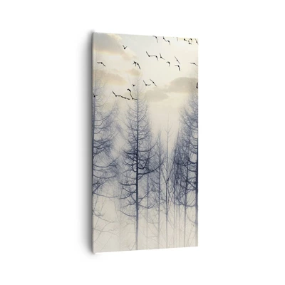 Cuadro sobre lienzo - Impresión de Imagen - Espíritus del bosque - 65x120 cm