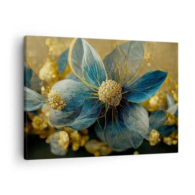 Cuadro sobre lienzo - Impresión de Imagen - Flor de oro - 70x50 cm